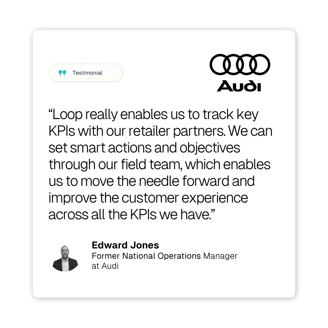 Former National Operations Manager at Audi shares how they used Loop to support the customer experience