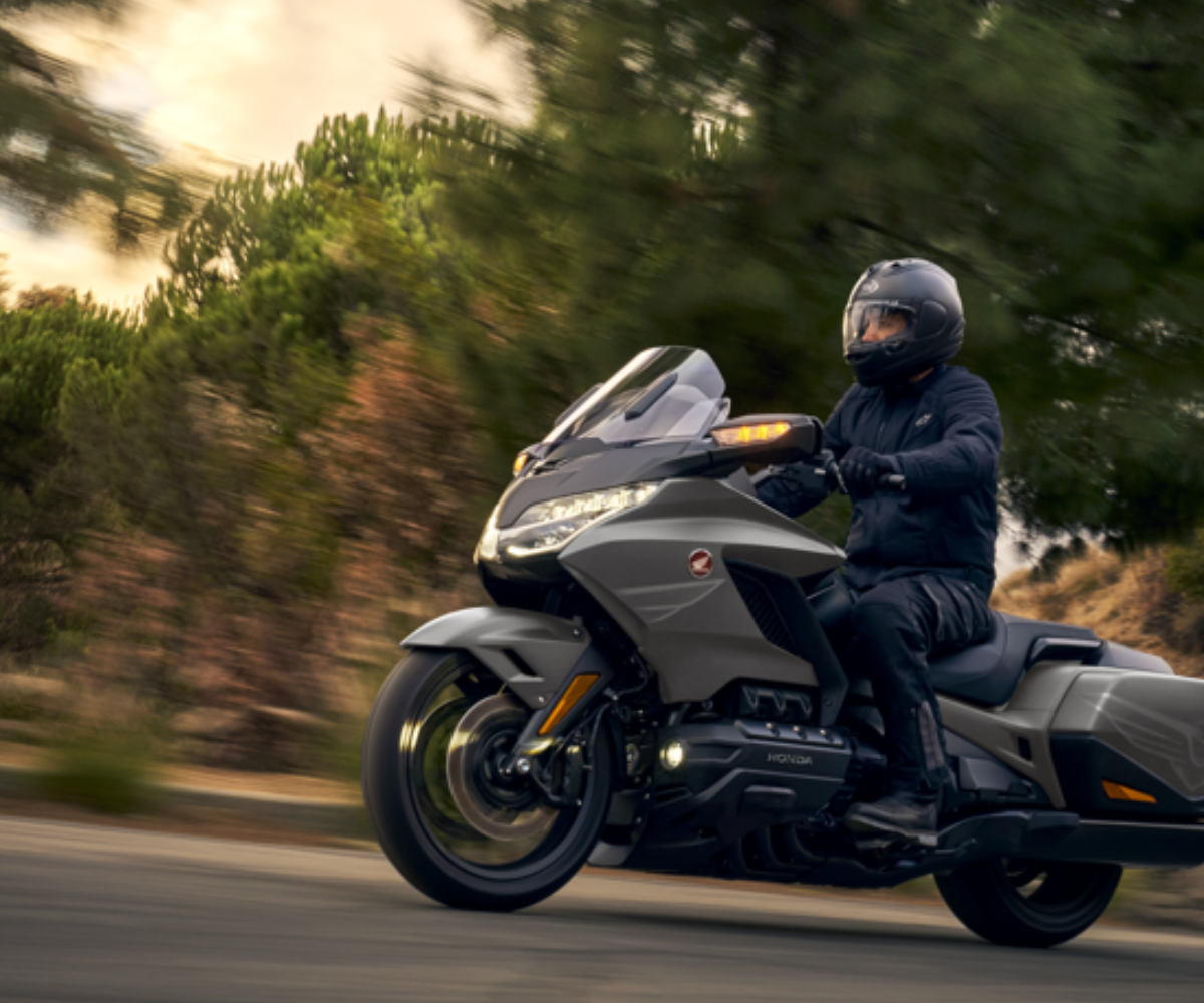 Honda Motorcycle on the road