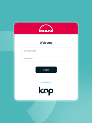 The login page to MAN's version of the Loop platform