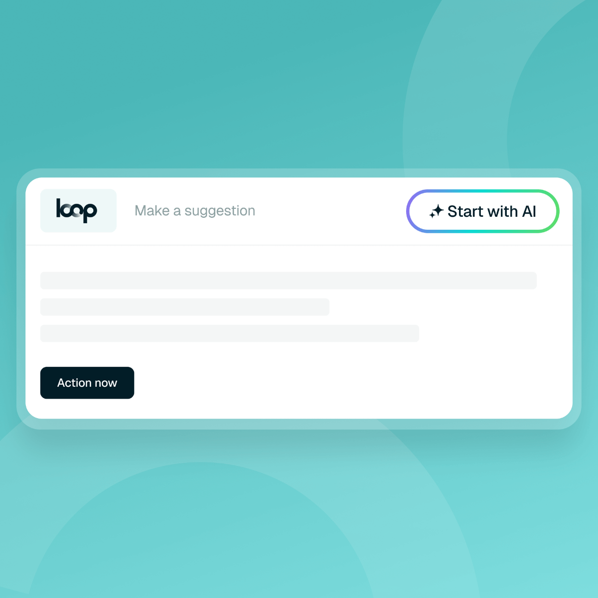 AI suggestions loop software
