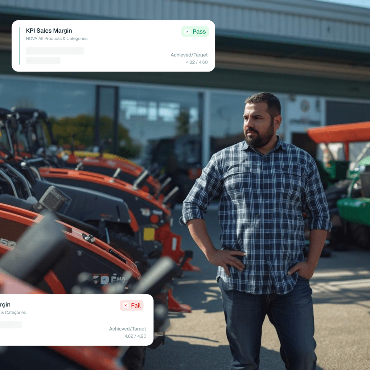 Agricultural OEM visiting dealership