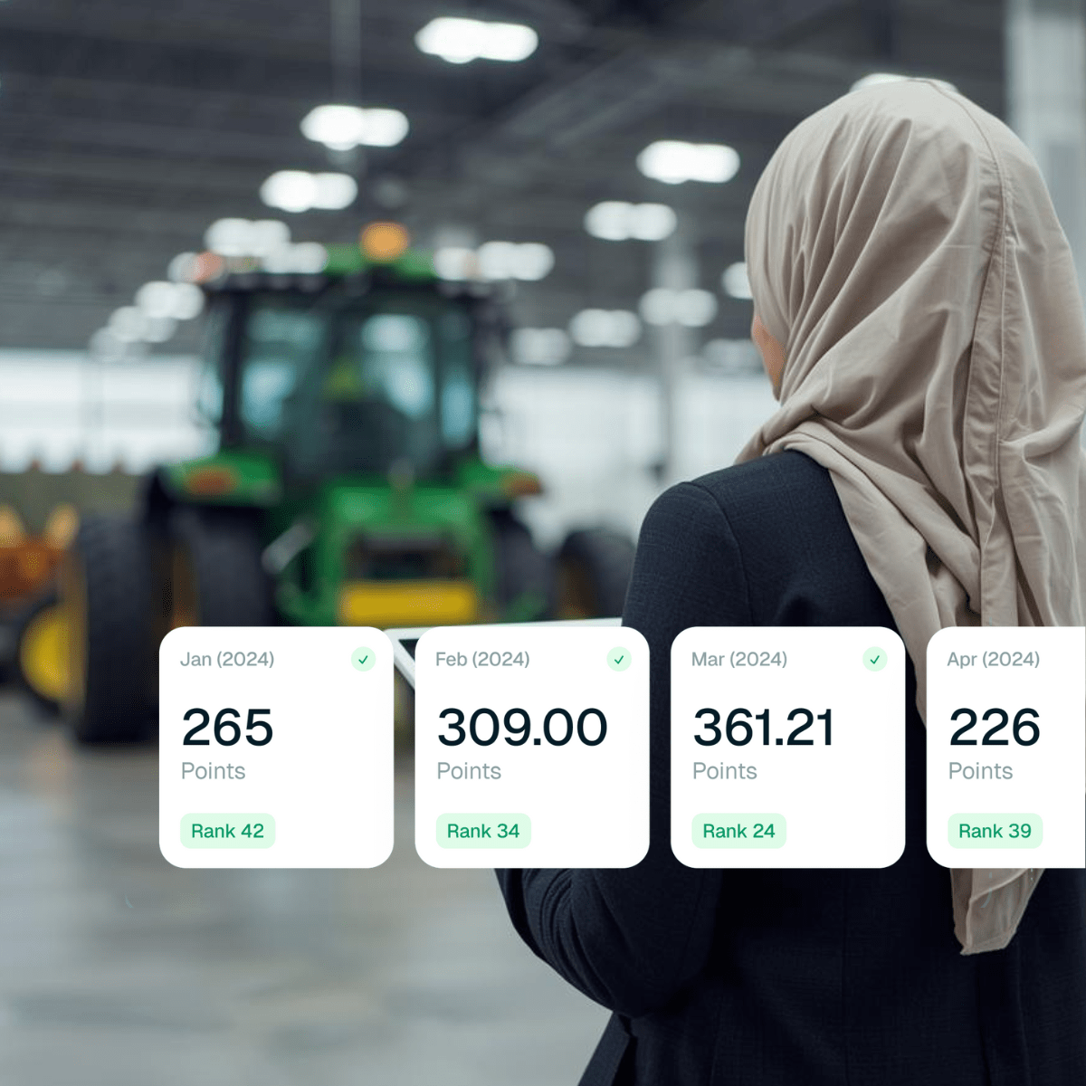 Agricultural OEM visiting dealership