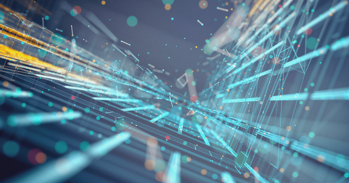 Abstract light patterns to illustrate data exchange over a network
