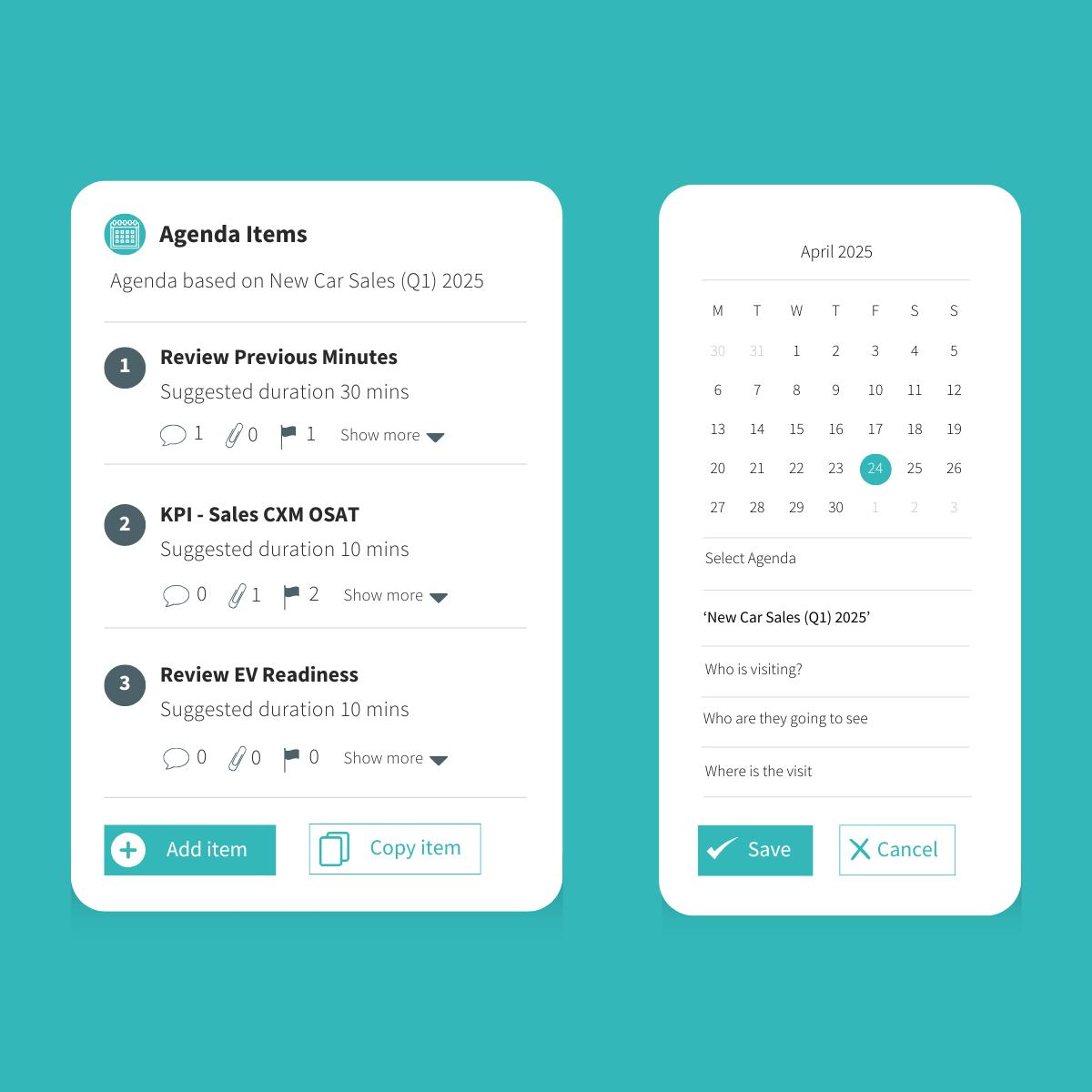 Dealer visits and meeting booking software Loop