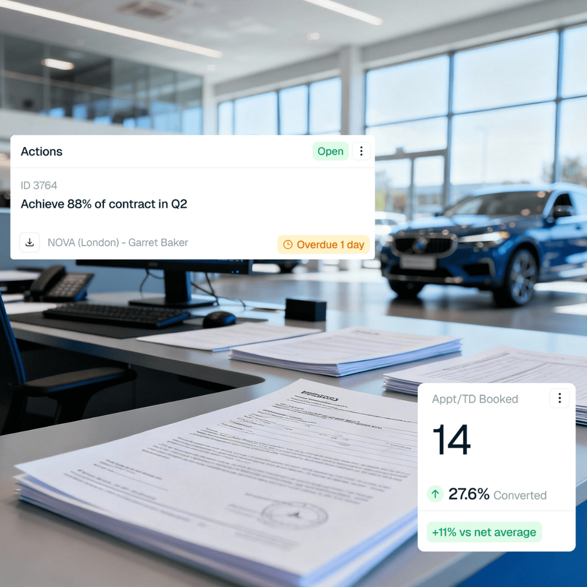 Car dealership with finance software