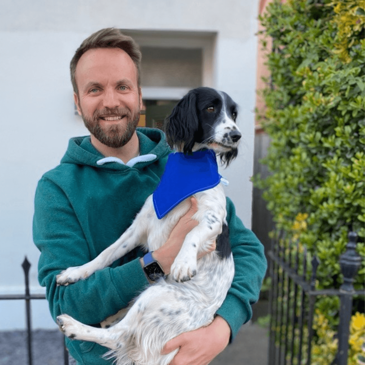 Simon Porri with dog